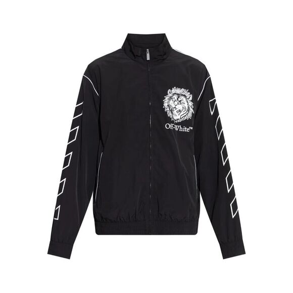 Off White Men Graphic Print Jacket